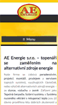 Mobile Screenshot of ae-energie.cz